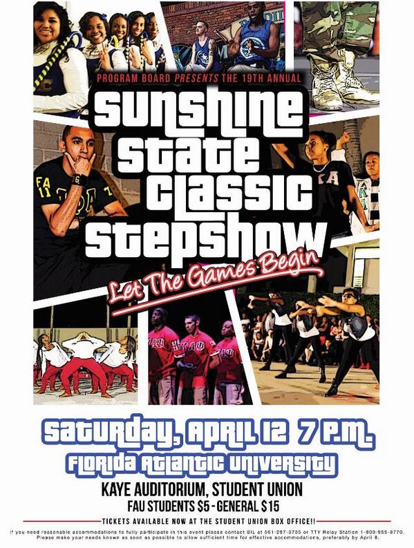 <a href="/FAU_NPHC/">FAU NPHC</a> <a href="/FAUNPHC/">FAUNPHC</a> #letthegamesbegin #SunshineStateClassicStepShow