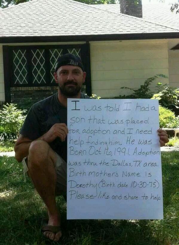 mikekelly10x3's tweet photo. Let's help this guy, spread it...... http://t.co/LcCYoX3cMN
