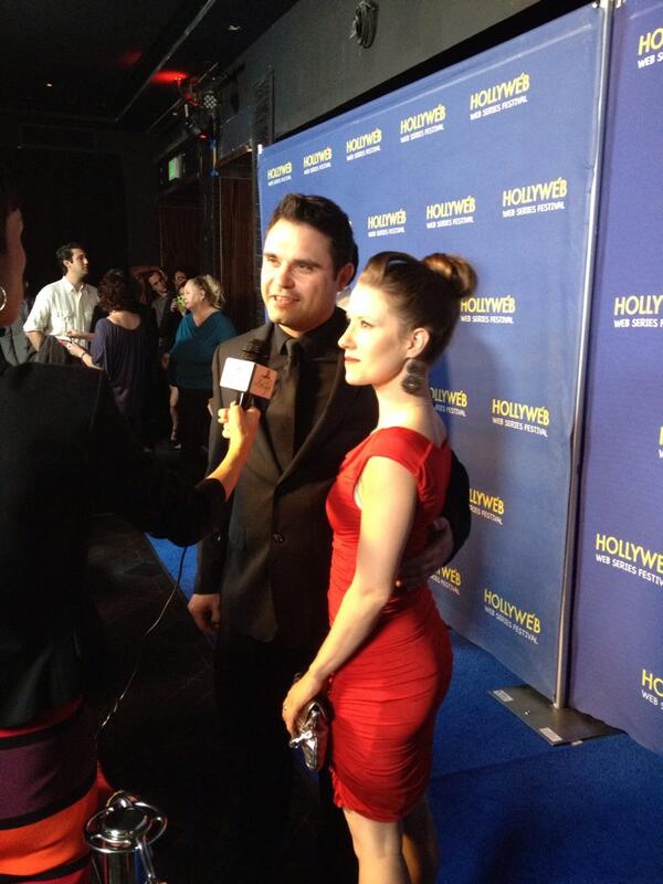 AssetTheSeries's tweet photo. @matthewcarvery and @vicsulliva rocking the #BlueCarpet @hollywebfest representing #AssetTheSeries! http://t.co/VsYJnNtsiA