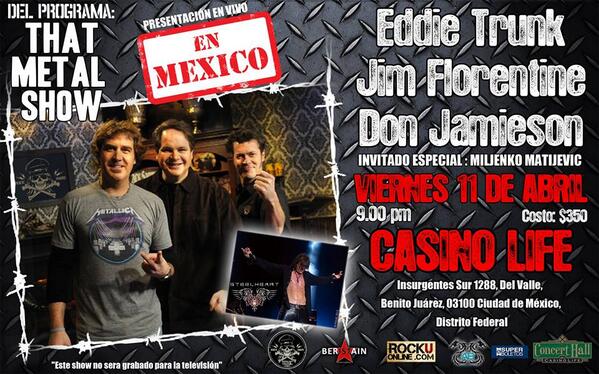 ARTANDMODELS's tweet image. INVITADO ESPECIAL, @ThatMetalShow