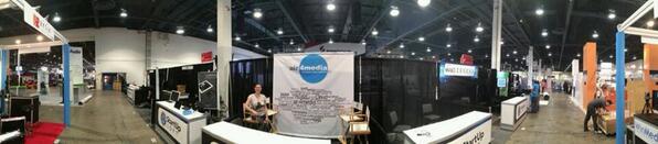 air4media's tweet photo. all set for day 1 #NABShow #air4media #opensource #customsoftware #software #cloudcomputing #mediamanagement #digital http://t.co/W0K6DgLfyA