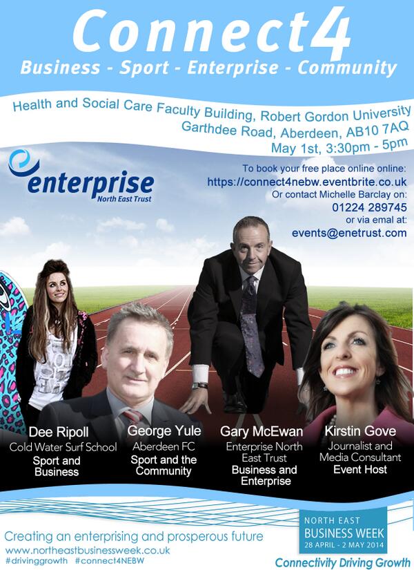 RobertGordonUni's tweet image. .@enetweets will host a free event at #RGU tomo as part of North East Business Week. Sign up: bit.ly/connect4NEBW