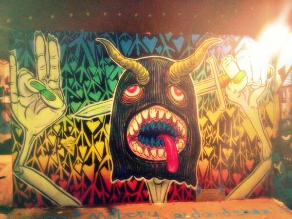 lbake23's tweet photo. Also check out this sick street art from #snowball2014 #duclarion http://t.co/Y9gn5A821y