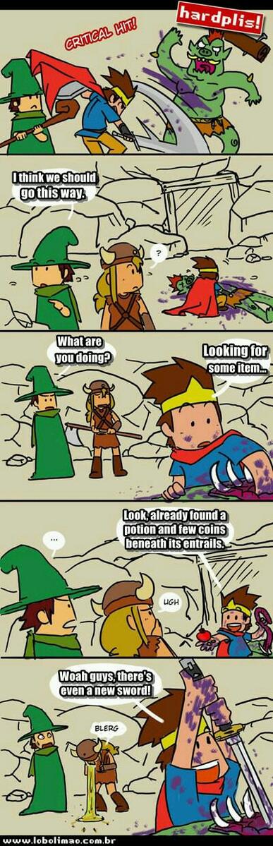ProfessorGame's tweet photo. How you loot on RPG http://t.co/DJenWya2Xi