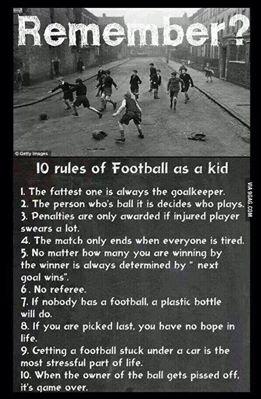 Football as a kid