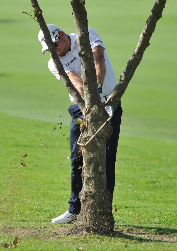 Merrick_Bremner's tweet image. @SAcustomfit tree iron on 18 yesterday #sorryabouttheshaft