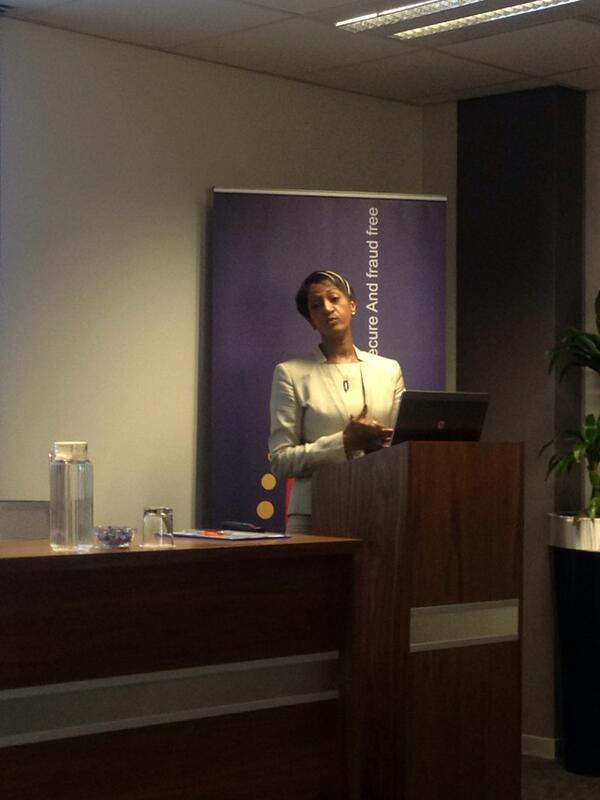 CrimeLineZA's tweet photo. SABRIC CEO, Kalyani Pillay takes the floor to launch a #CyberCrime Awareness Campaign ahead of Easter. http://t.co/9F5VxH3VsU