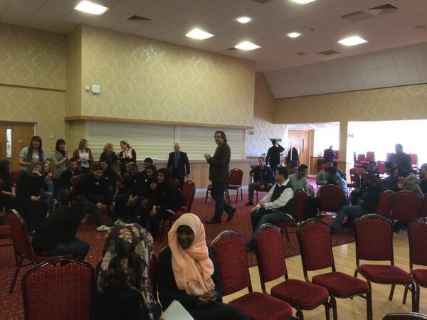 Doing some acting with some young people at the Young Peoples Conference <a href="/SolihullCollege/">Solihull College & University Centre</a> #SaferCommunities