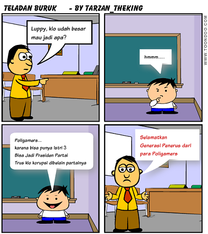 putrichampa's tweet photo. RT : "@Tarzan_89: Selamatkan generasi penerus dari Poligamers 

#JanganPilihPartaiPoligami http://t.co/LI56esttiU"