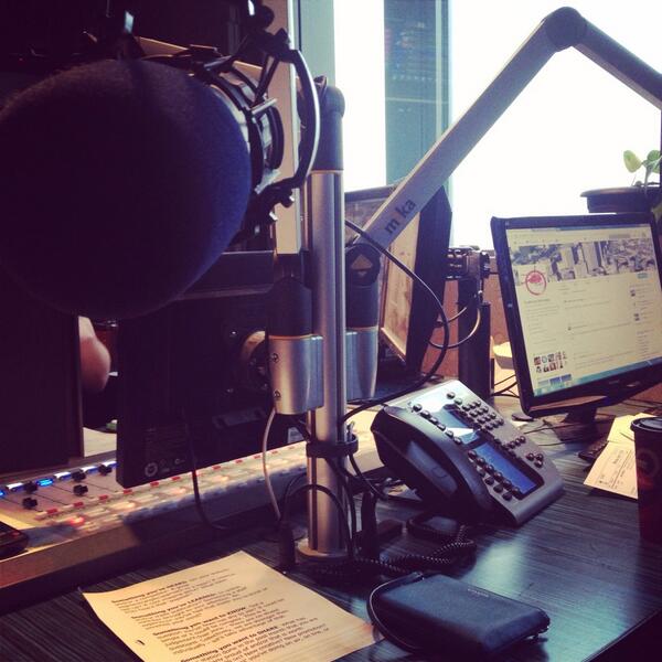 Such a blast this morning! @MattFreshFM thanks for having me! Keep singing in the shower! #Winnipeg #LaBoheme