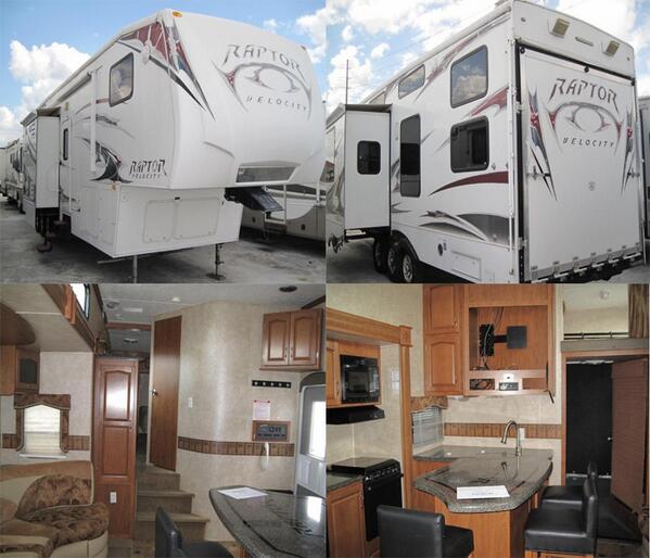 UsedRvsMTRhomes's tweet photo. Most Beneficial Deal on Used 2009 #Keystone Raptor #Fifth_wheel in Sebring http://t.co/78FFGtFQyi http://t.co/z375NufFPz