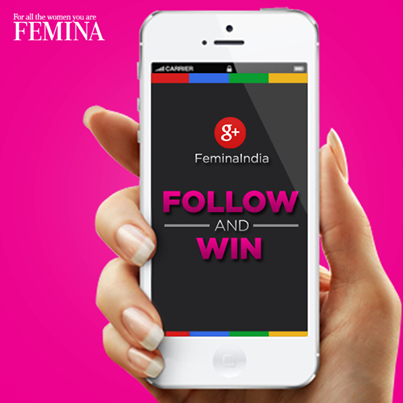 FeminaIndia's tweet photo. #ContestAlert: Follow us on Google+ and stand a chance to win exciting prizes! Follow us here: http://t.co/G5GDTWikEQ http://t.co/4CgOKLDV0k