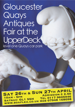 Don't forget it's the first Antiques Fair of the year this weekend! 10-5pm at <a href="/GloucesterQuays/">Gloucester Quays</a> only £2.50 entry!