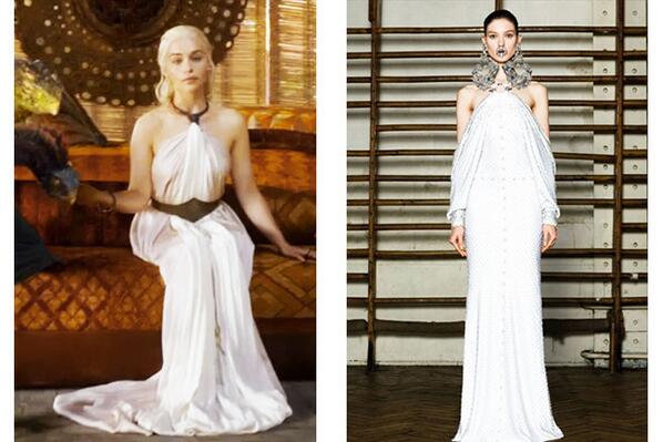 Did you notice Game of Thrones TOTALLY looks like runway fashion? We spot the references: on.elle.com/1jSlWas