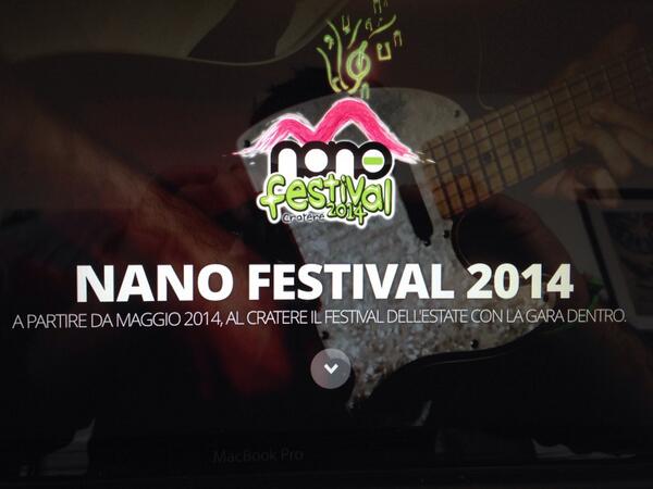Mark0n3's tweet photo. Il sito web del Nano Festival 2014. http://t.co/HwhpZtOBv8