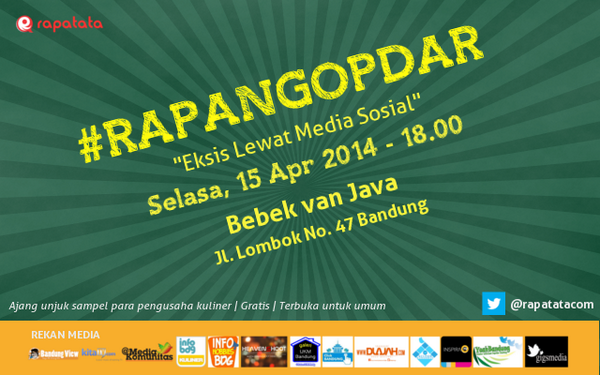 #rapangopdar-8 diadain di @BebekVanJava nih. Hayu ngobrol &amp; icip2 lagi cuy! cc <a href="/warungrahman/">IG : Warung Rahman</a> <a href="/UdaGembul/">Uda Gembul</a> <a href="/cs_baladoan/">Follback jadi Balad</a>