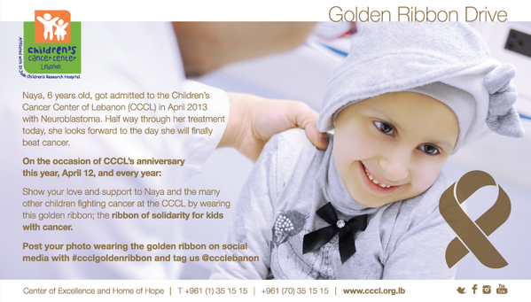 CCCLebanon's tweet photo. Join CCCL's Golden Ribbon Drive! #ccclgoldenribbon http://t.co/gJpcSrDoBB