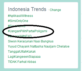 LastReyhan's tweet photo. RT @KoesRio: Dan, rakyat telah memutuskn brooo #JanganPilihPartaiPoligami utk jadi TTI... http://t.co/pA6k7FOVha