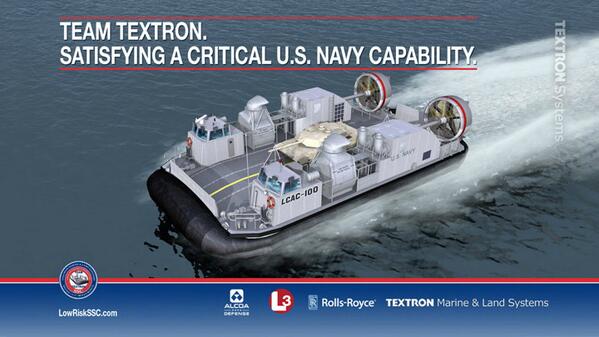 TXT_TMLS's tweet photo. Team Textron. Satisfying a critical U.S. Navy Capability, Ship-to-Shore Connector. Bth 1703, #SAS14 . http://t.co/ZWkrwzcql2