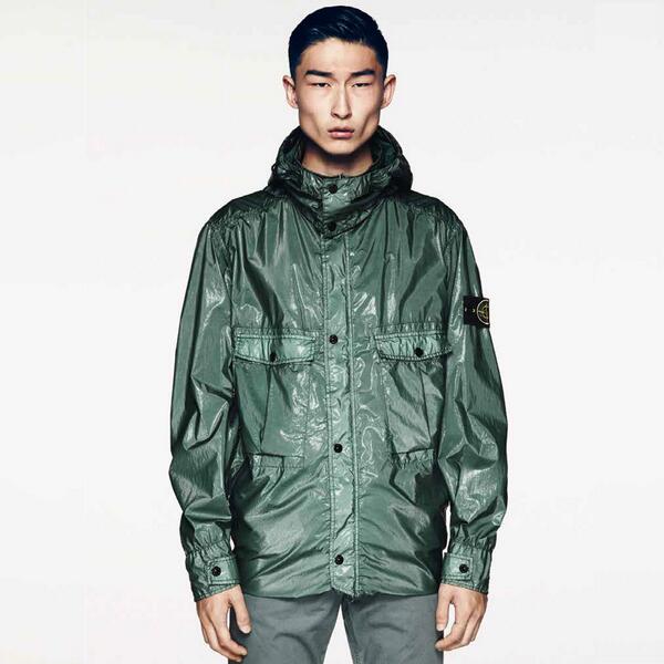 Stone Island Garment-Dyed Crinkle Gloss 
