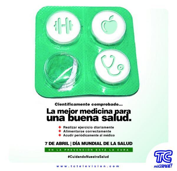 elnoticierotc's tweet photo. |INTER| Hoy se conmemora el Día Mundial de la Salud. #CuidandoNuestraSalud http://t.co/dmkLMnVx7Y