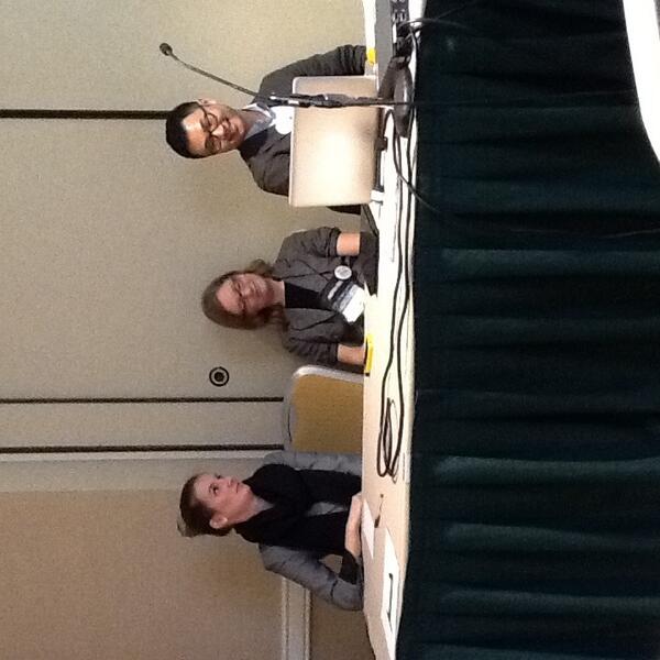 RocheCenter's tweet photo. Our fabulous @BCTwinCS doctoral students presenting at #AERA14! @MaryBridgetEdu @mathisdabombcom #AERA14TWIN http://t.co/6iJt64hw5z