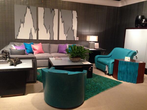 ErinnVStyle's tweet image. Sexy new designs by @Jamiedrake @theoalex love the color! Swivel chair is splendid. #hpmkt #lovedesign #hpmkt2014
