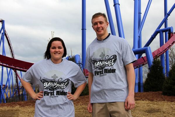 KingsIslandPR's tweet photo. The first 5,000 Opening Day guests to ride Banshee will receive a free First Rider t-shirt. #KIBanshee http://t.co/rf1Pbz9eOR