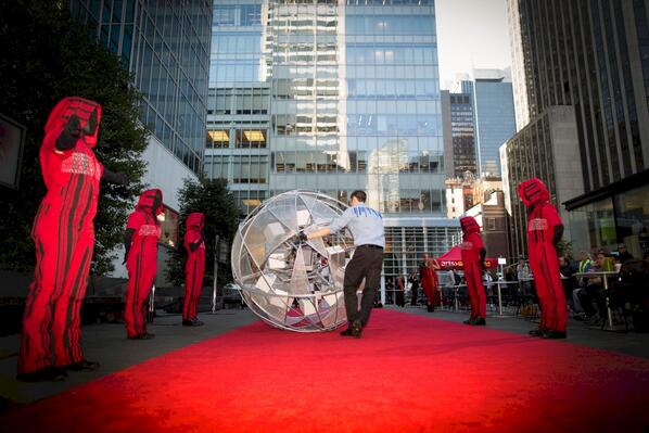 .@nervetank's sphere created for our Glory Road performances won the award for Excellence in Hot-Dip Galvanizing!