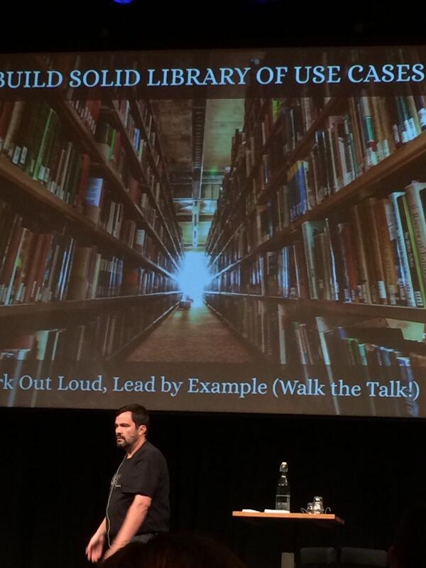 LarsMorch's tweet image. @elsua build use cases and stop focus on feature &amp;amp; functions #sapjam #workpatterns perfect for the day in the life of