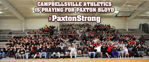 CvilleTigers's tweet photo. Campbellsville Athletics is #PaxtonStrong! We are praying for Paxton Bloyd and family! @Prayers4Paxton http://t.co/lOmnwgUinY