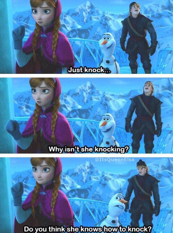 when someone enters your room without knocking