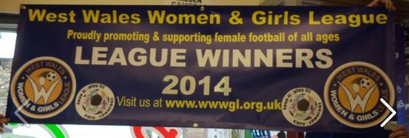 League winners banner who will be holding this at the end of the season 
Printed by 
Pro-Grafix Pontardawe
