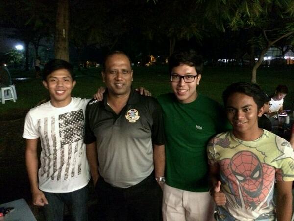 GrandeFC_'s tweet photo. He will be at our bench to support and manage us for tomorrow's game.. Glad to have you coach Dollah. KEEP FAITH!! http://t.co/GI0R9havdc