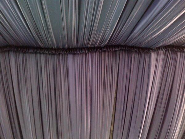 No les habíamos enseñado, pero así quedo el plafón de la boda de el sábado.