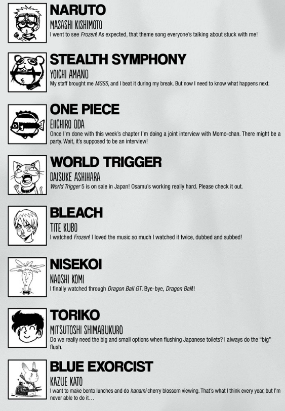 aicnanime's tweet photo. Shonen Jump spoilers that will shake your perception to the core! http://t.co/EDDOpr9GuV