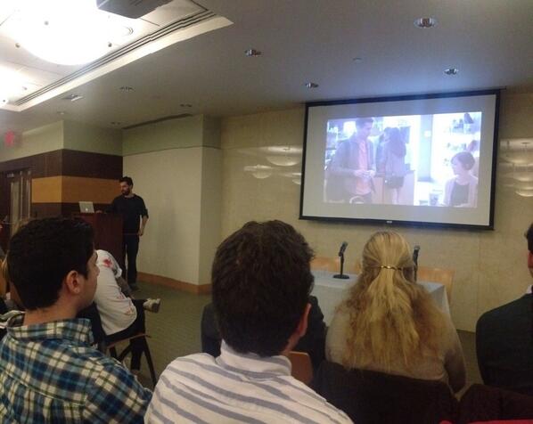 Alon Benari speaking at #innovationisrael about the creative ways <a href="/InterludeVideo/">Interlude</a> creates stories &amp; interactive ads