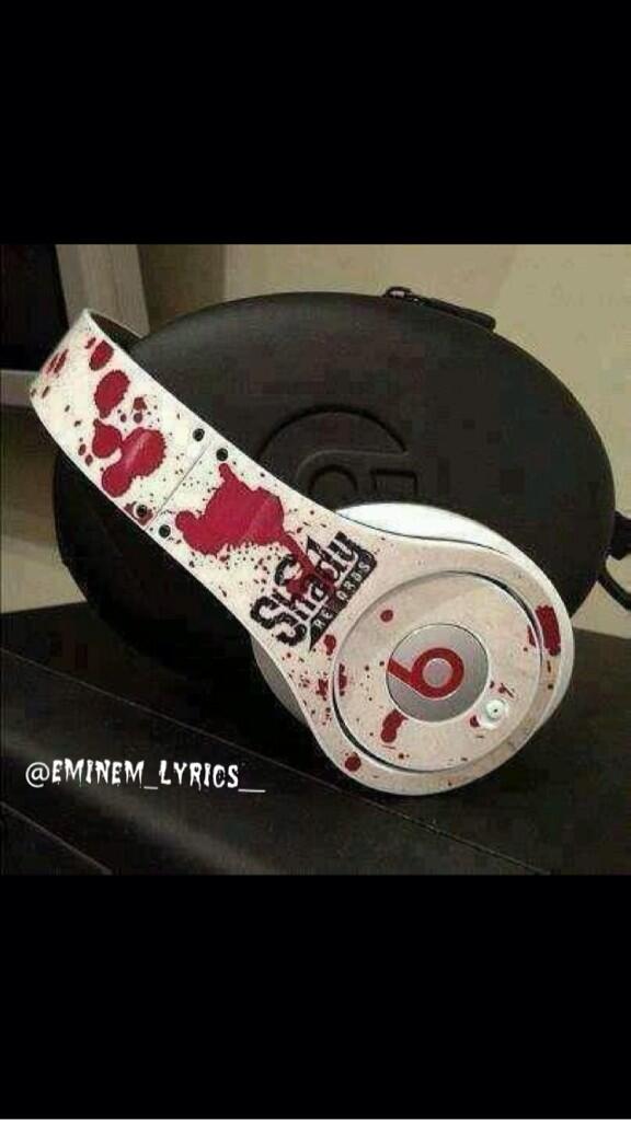 Eminem_Lyrics__'s tweet photo. Beats By Shady. Retweet if you want these! http://t.co/o3QBUqPme1