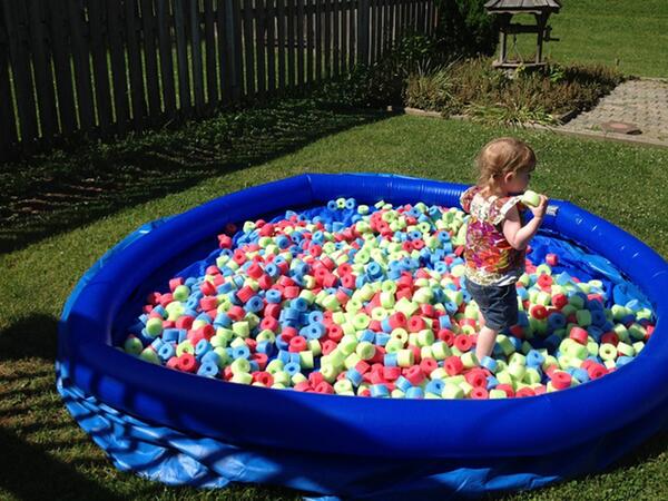 diy ball pit inflatable pool