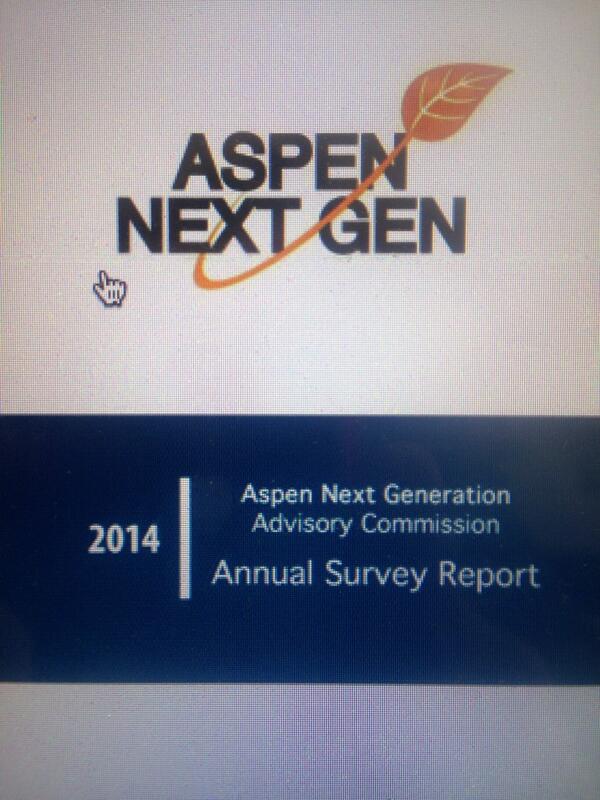 AspenNextGen's tweet photo. Check out r #2014 #Survey of the 18-40 #demographic who live or work in #Aspen http://t.co/iccCFtG9Fi worth a #read! http://t.co/DQtZv8CQpJ