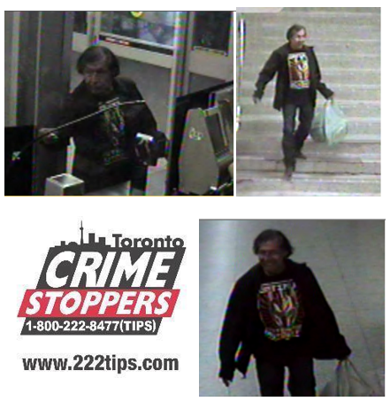 TorontoPolice's tweet photo. Know this man? Toronto Police @TPS54 looking for him for pushing person off Main #TTC subway platform onto tracks ^sm http://t.co/yjVBd1XGYP