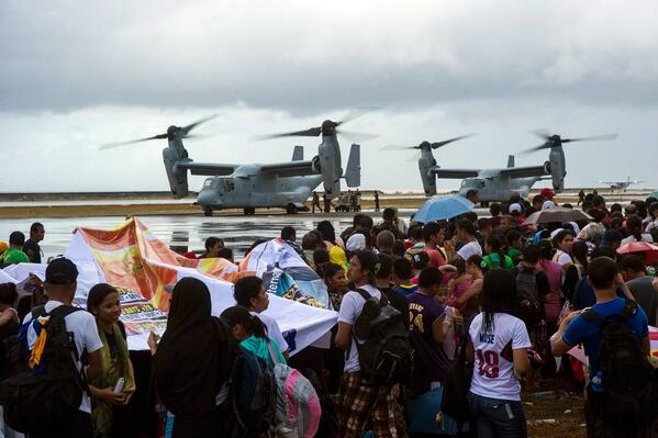 BellFlight's tweet photo. .@USMC Col Robinson: Philippines HA/DR "just a recent example of the V-22 doing what no other aircraft can do."#SAS14 http://t.co/SKuiuwzeLw