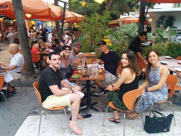 VBrunetta's tweet photo. "@Ardy_WHF: Miami lunches! @VBrunetta @EricWHF @djmikehawkins @itsdavefrank @attilio25 http://t.co/P1gmkpasJC" #takemeback