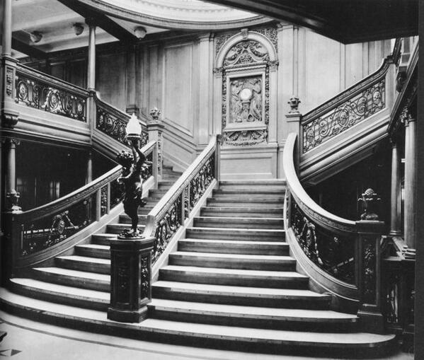 The famous Titanic grand staircase