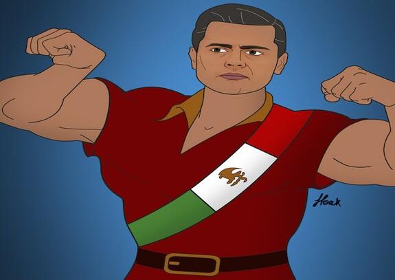 Pajaropolitico's tweet photo. #FOTO Un artista transformó a varios presidentes en villanos de Disney. Miren a Peña --> http://t.co/UbwWalptJx http://t.co/4C9F60jIGm