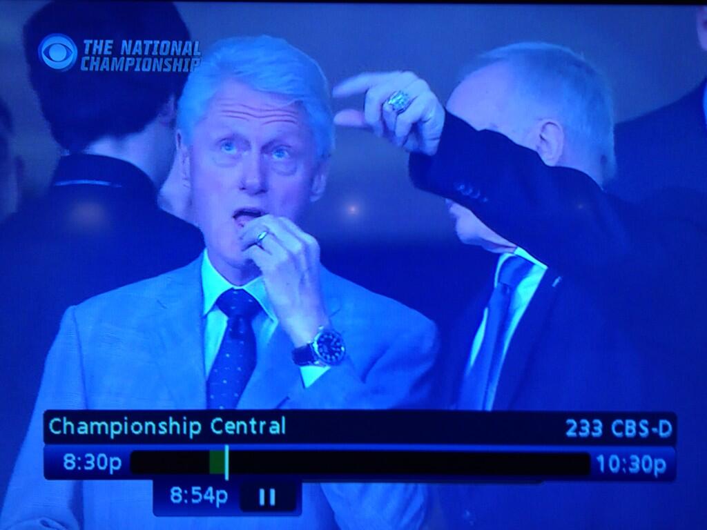 Nick Cotsonika on X shinola Bill Clinton sporting his Shinola watch at the NCAA title game tonight. http t EqSdjY7FqU X