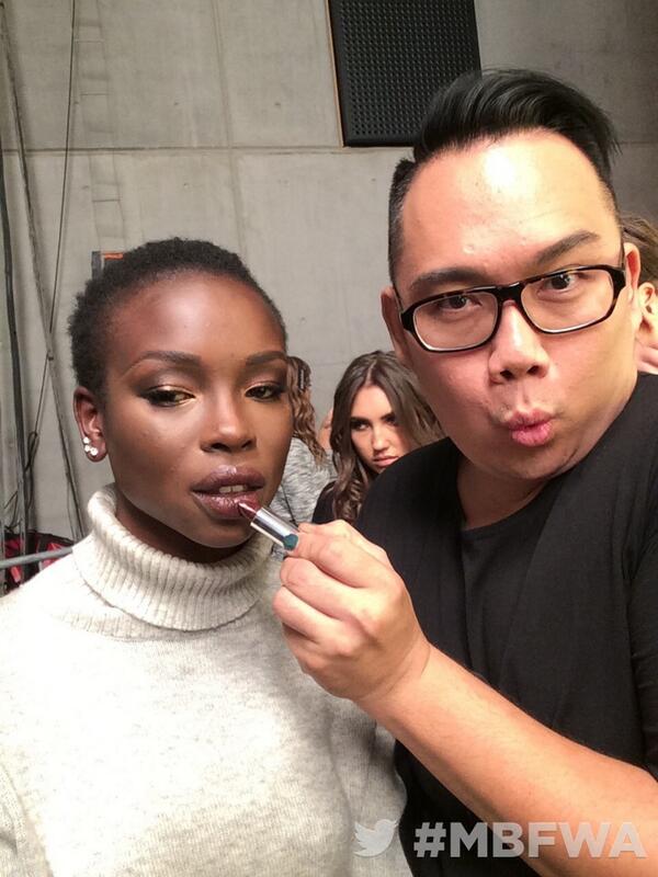 .<a href="/NigelStanislaus/">NIGEL STANISLAUS</a> using Color Sensational Naked Brown on beautiful model <a href="/yayadeng_/">Yaya Deng</a> #mnyau #twittermirror #mbfwa