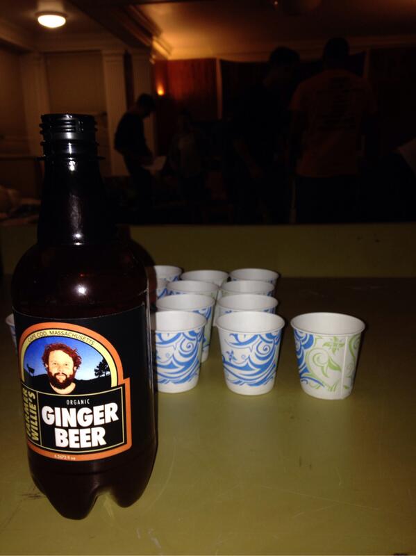 BruEntrepreneur's tweet photo. Some product feedback with a Brown Venture Labs team, Farmer Willy's Alcoholic Ginger Beer. http://t.co/XqnT9e4OuT