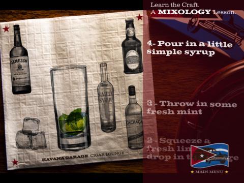 Download our app and learn how to make your own Havana Garage signature drink here: tinyurl.com/lc7us8z