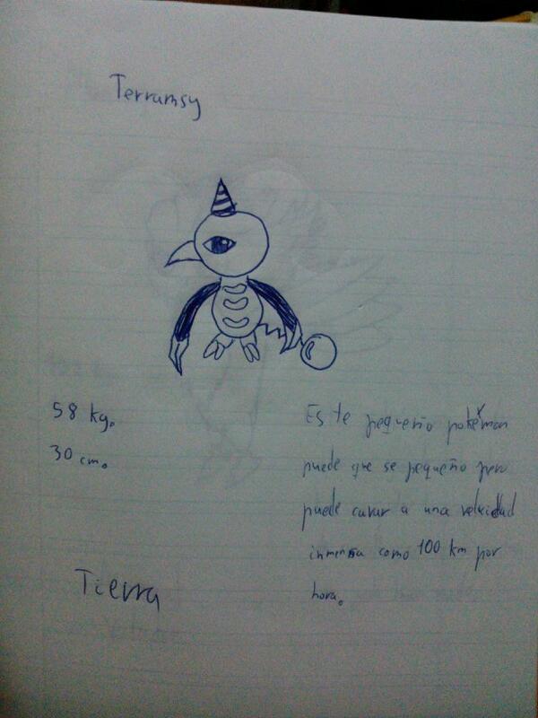 ProfesorPokemon's tweet photo. Dibujos de cuando era pequeño, vol. 5. http://t.co/ZZDZEQZzj7